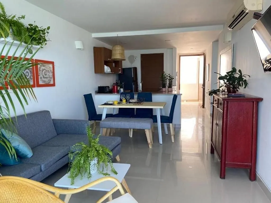 The Most Tropical And Chic Flat At Cartagena 20B2 Apartment